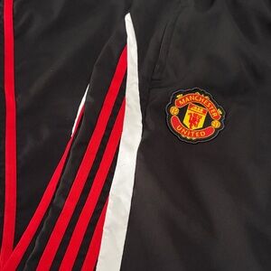 adidas Black and Red Track Pants